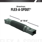 Amerimax Flex-A-Spout 4.5 in. H X 4.5 in. W X 55 in. L Green Vinyl K Downspout Extension