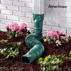 Amerimax Flex-A-Spout 4.5 in. H X 4.5 in. W X 55 in. L Green Vinyl K Downspout Extension