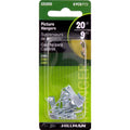HILLMAN Zinc Silver Conventional Picture Hanger 20 lb 1 pk - Case of 10