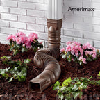 Amerimax Flex-A-Spout 4.5 in. H X 4.5 in. W X 55 in. L Brown Vinyl Downspout Extension