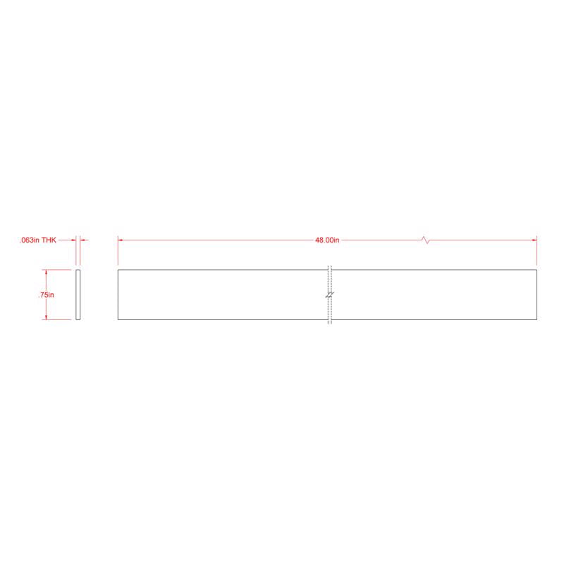 SteelWorks 0.06 in. X 0.75 in. W X 4 ft. L Weldable Aluminum Flat Bar 1 pk - Case of 5