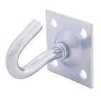 Hampton Small Zinc-Plated Silver Steel 1.75 in. L Clothesline Hook Plate Type 200 lb 1 pk - Case of 10