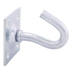 Hampton Small Zinc-Plated Silver Steel 1.75 in. L Clothesline Hook Plate Type 200 lb 1 pk - Case of 10