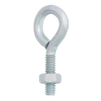 Hampton 1/4 in. X 2 in. L Zinc-Plated Steel Eyebolt Nut Included - Case of 10