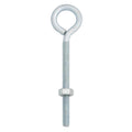 Hampton 1/4 in. X 4 in. L Zinc-Plated Steel Eyebolt Nut Included - Case of 10
