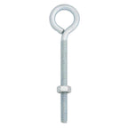 Hampton 1/4 in. X 4 in. L Zinc-Plated Steel Eyebolt Nut Included - Case of 10