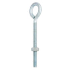 Hampton 1/4 in. X 4 in. L Zinc-Plated Steel Eyebolt Nut Included - Case of 10