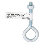 Hampton 5/16 in. X 3-1/4 in. L Zinc-Plated Steel Eyebolt Nut Included - Case of 10