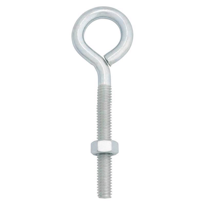 Hampton 5/16 in. X 4 in. L Zinc-Plated Steel Eyebolt Nut Included - Case of 10