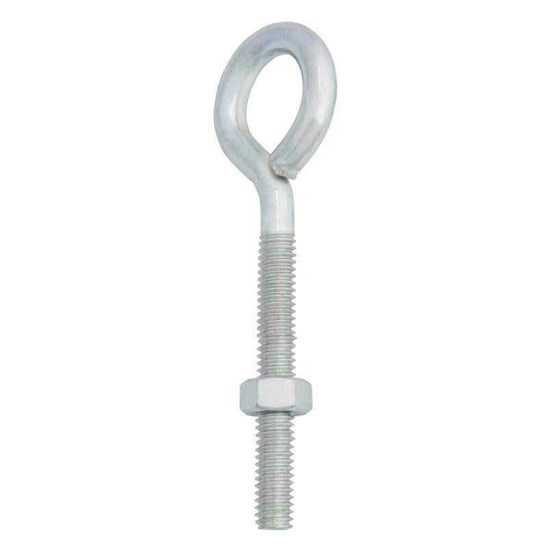 Hampton 5/16 in. X 4 in. L Zinc-Plated Steel Eyebolt Nut Included - Case of 10