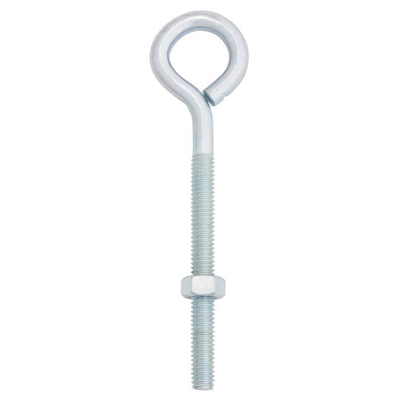 Hampton 5/16 in. X 5 in. L Zinc-Plated Steel Eyebolt Nut Included - Case of 10