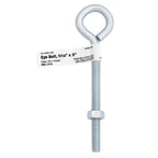 Hampton 5/16 in. X 5 in. L Zinc-Plated Steel Eyebolt Nut Included - Case of 10