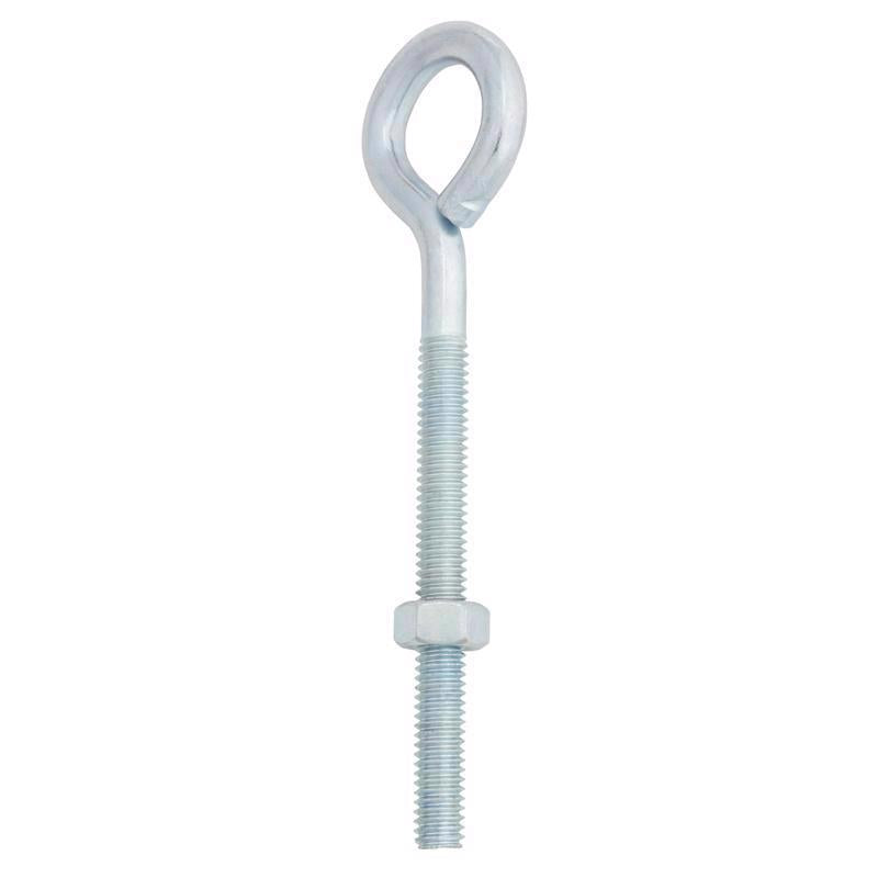 Hampton 5/16 in. X 5 in. L Zinc-Plated Steel Eyebolt Nut Included - Case of 10