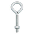 Hampton 3/8 in. X 4 in. L Zinc-Plated Steel Eyebolt with Nut Nut Included - Case of 10