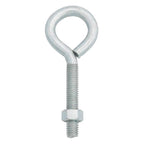 Hampton 3/8 in. X 4 in. L Zinc-Plated Steel Eyebolt with Nut Nut Included - Case of 10
