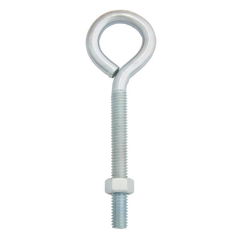 Hampton 3/8 in. X 5 in. L Zinc-Plated Steel Eyebolt Nut Included - Case of 10