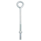 Hampton 3/8 in. X 8 in. L Zinc-Plated Steel Eyebolt Nut Included - Case of 10