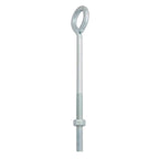 Hampton 3/8 in. X 8 in. L Zinc-Plated Steel Eyebolt Nut Included - Case of 10
