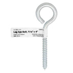 Hampton 5/16 in. X 4 in. L Zinc-Plated Steel Lag Thread Eyebolt - Case of 10