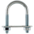 Hampton 1/4 in. X 1-1/8 in. W X 2 in. L Coarse Zinc-Plated Steel U-Bolt - Case of 10