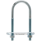 Hampton 5/16 in. X 1-3/4 in. W X 4-3/16 in. L Coarse Zinc-Plated Steel U-Bolt - Case of 10