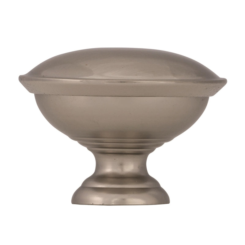 Amerock Allison Round Cabinet Knob 1-5/16 in. D 15/16 in. Brushed Chrome 1 pk