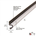 M-D Building Products White Foam/Vinyl Weatherstrip For Doors 81 in. L X 0.5 in.