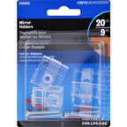 HILLMAN Plastic Coated Heavy Duty Mirror Holder Kit 20 lb 1 pk - Case of 10