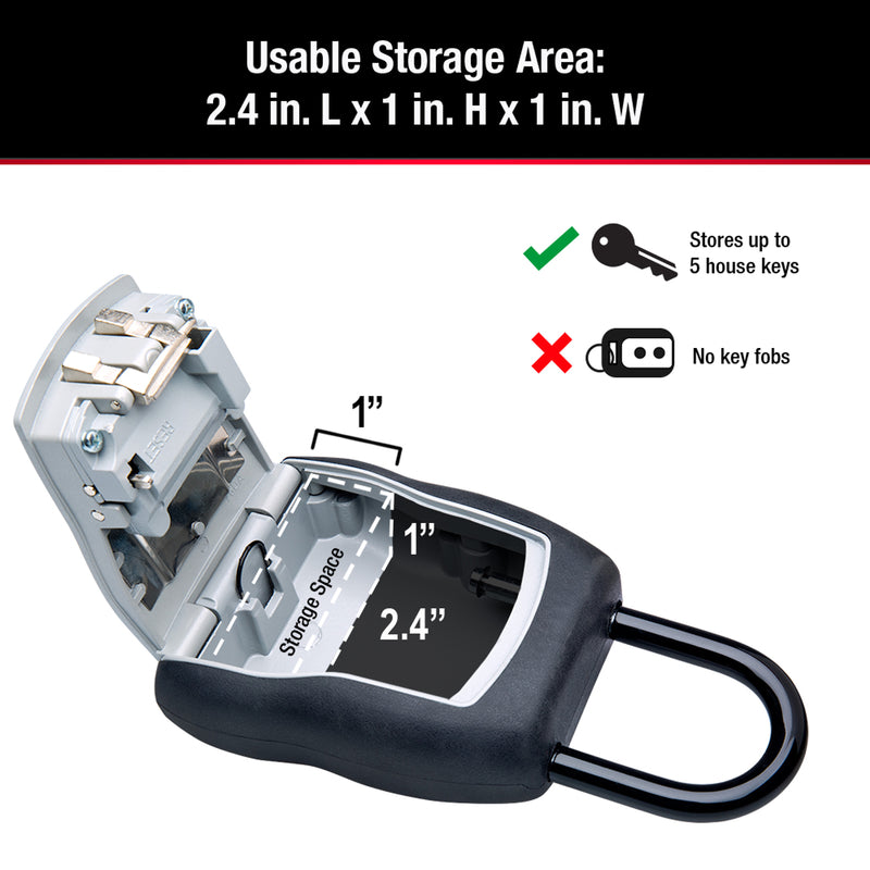 Master Lock 5-7/32 in. H X 3-1/4 in. W Metal 4-Digit Combination Lock Box - Case of 4