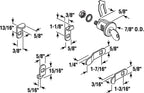 Prime-Line Nickel Steel Counter Clockwise Mailbox Lock For American Device 2
