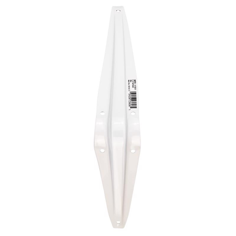 Hampton White Steel Shelf Support 18 Ga. 6 in. L 100 lb - Case of 10