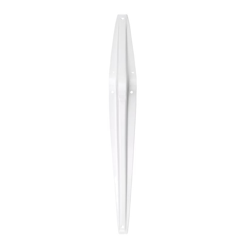 Hampton White Steel Shelf Support 18 Ga. 8 in. L 100 lb