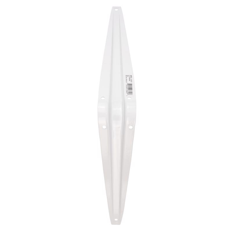 Hampton White Steel Shelf Support 18 Ga. 8 in. L 100 lb