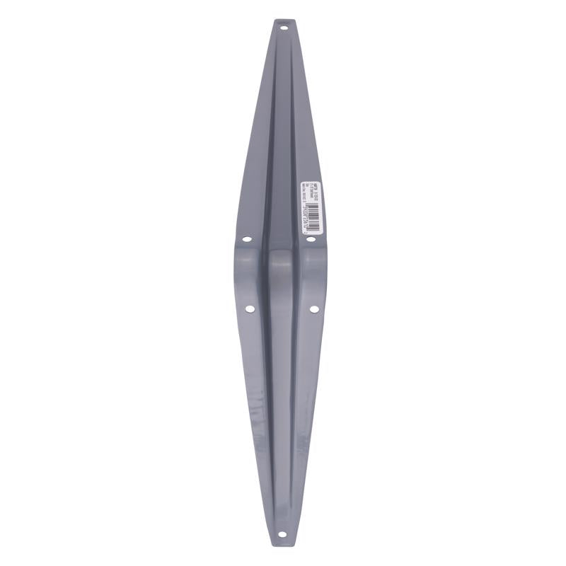Hampton Gray Steel Shelf Support 18 Ga. 8 in. L 100 lb