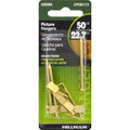 HILLMAN Brass-Plated Gold Conventional Picture Hanger 50 lb 3 pk - Case of 10
