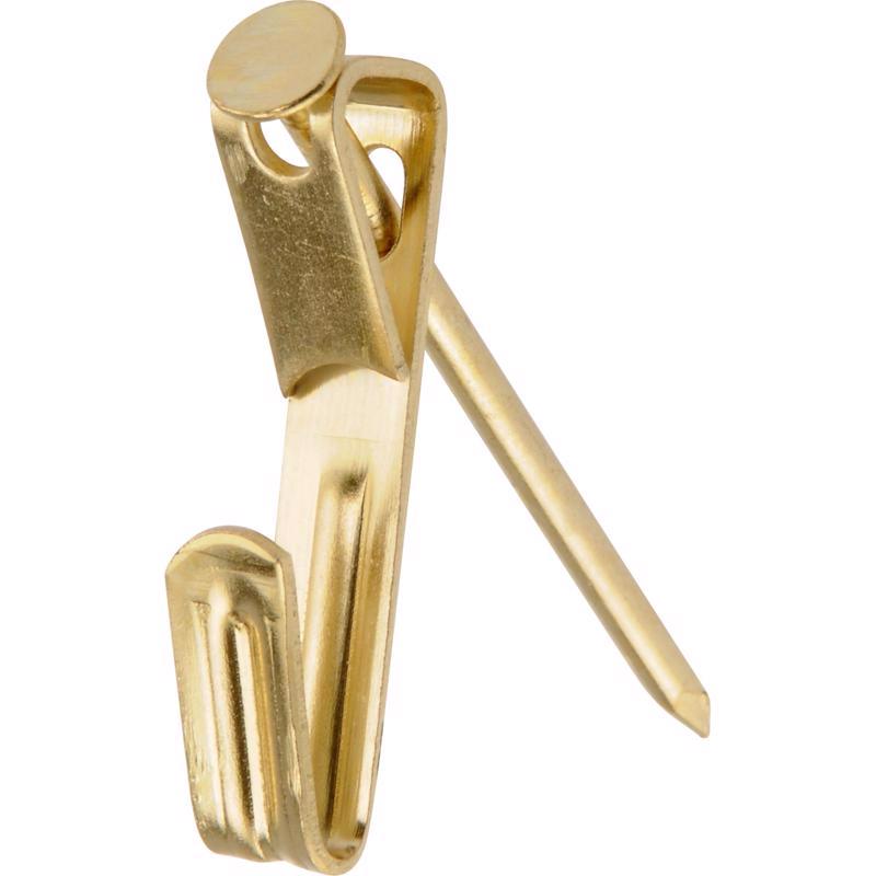 HILLMAN Brass-Plated Gold Conventional Picture Hanger 50 lb 3 pk - Case of 10