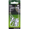 HILLMAN Steel-Plated White Conventional Picture Hanger 30 lb 6 pk - Case of 10
