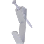 HILLMAN Steel-Plated White Conventional Picture Hanger 30 lb 6 pk - Case of 10