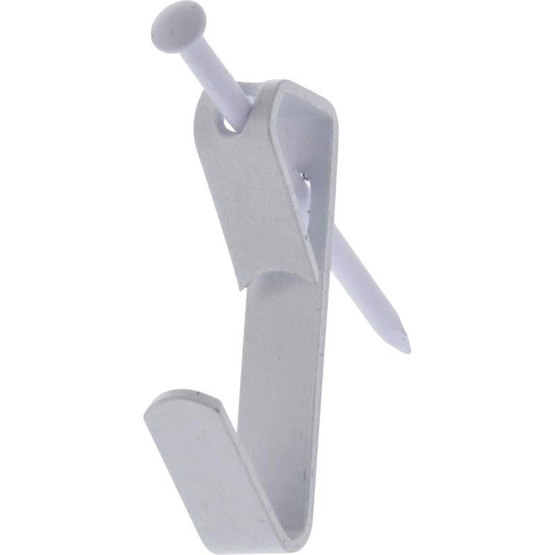 HILLMAN Steel-Plated White Conventional Picture Hanger 30 lb 6 pk - Case of 10