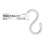 Hampton Medium Zinc-Plated Silver Steel 2.125 in. L S-Hook 55 lb 1 pk - Case of 20