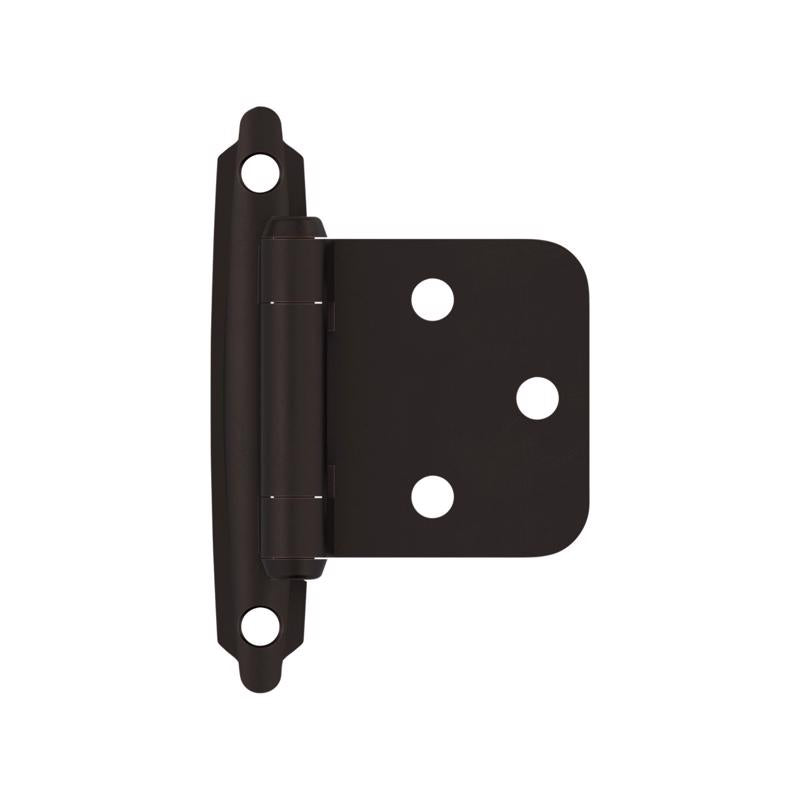 Amerock 1-13/16 in. W X 2-3/4 in. L Oil Rubbed Bronze Steel Self-Closing Hinge 2 pk