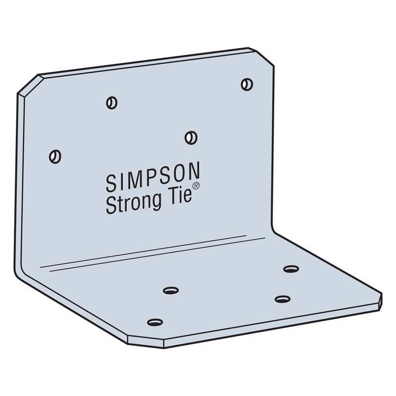 Simpson Strong-Tie 2 in. W X 2.8 in. L Galvanized Steel Angle