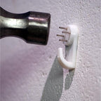 HILLMAN Plastic Coated White Hardwall Picture Hook 25 lb 3 pk - Case of 10