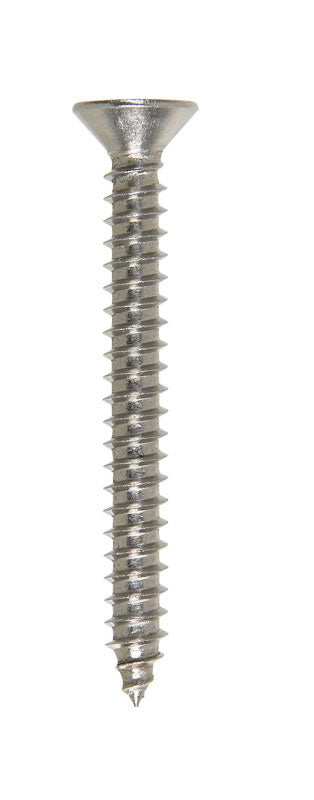 HILLMAN No. 8 Ga. X 1-1/2 in. L Phillips Flat Head Sheet Metal Screws 100 pk
