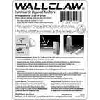 WallClaw Anchors LOC-N-LOAD .25 in. D X 2 in. L Plastic/Steel Pan Head Wallboard Anchors 10 pk
