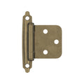 Amerock 1-3/4 in. W X 2-3/4 in. L Burnished Brass Steel Self-Closing Hinge 2 pk