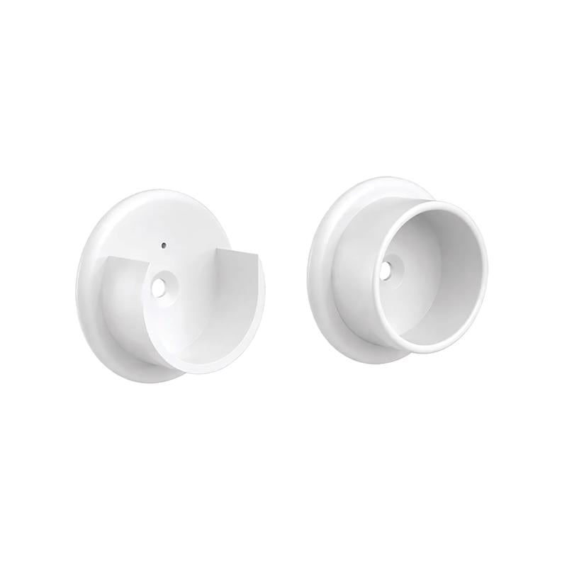 Knape & Vogt Pro 1-3/8 in. L X 1-3/8 in. D Powder Coated Plastic Rod Socket
