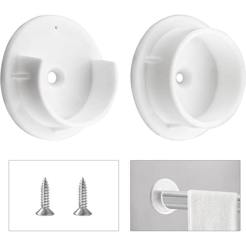 Knape & Vogt Pro 1-3/8 in. L X 1-3/8 in. D Powder Coated Plastic Rod Socket