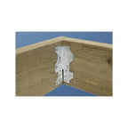 Simpson Strong-Tie 1.4 in. W X 4.5 in. L Galvanized Steel Framing Angle