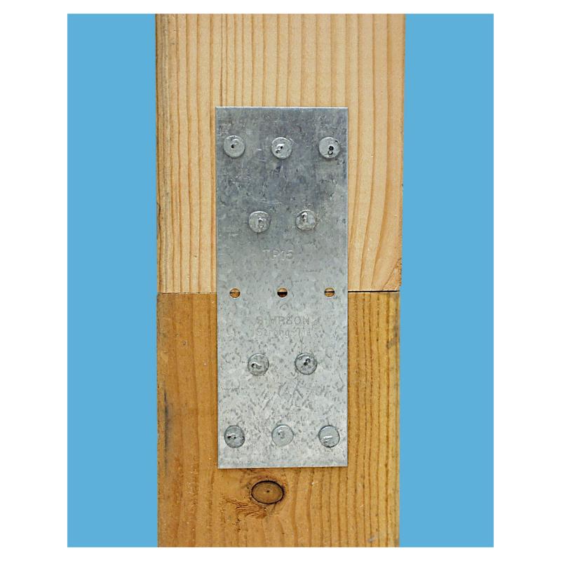 Simpson Strong-Tie 5 in. H X 0.04 in. W X 1.8 in. L Galvanized Steel Tie Plate